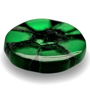1.67-Carat Grass Green Trapiche Emerald from Colombia - Click Image to Close