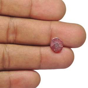 3.17-Carat Natural & Unheated Trapiche Ruby from Burma - Click Image to Close