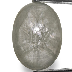22.93-Carat Large Oval-Cut Trapiche Sapphire from Burma - Click Image to Close