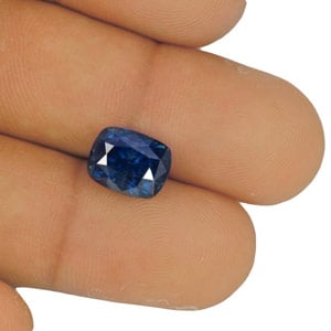 5.07-Carat IGI-Certified Unheated Cushion-Cut Kashmir Sapphire - Click Image to Close