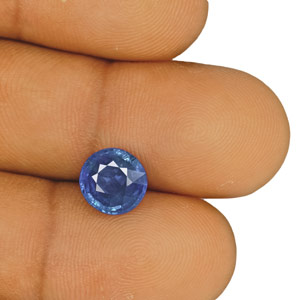 3.31-Carat IGI-Certified Unheated Intense Blue Burmese Sapphire - Click Image to Close