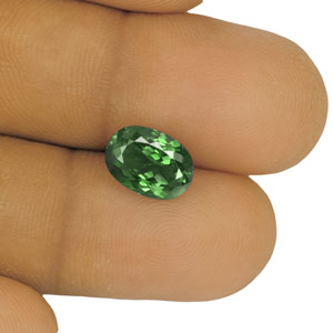 3.28-Carat GIA-Certified Beautiful Dark Green Indian Alexandrite - Click Image to Close