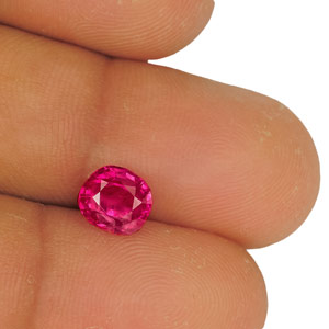 2.68-Carat Unheated Vivid Pinkish Red Cushion-Cut Burmese Ruby - Click Image to Close