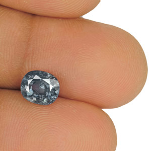 2.25-Carat GIA-Certified Unheated Greyish Blue Kashmir Sapphire - Click Image to Close