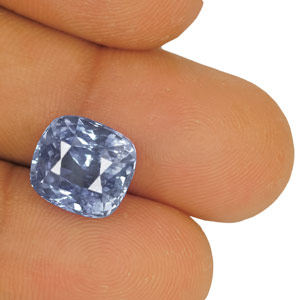 9.09-Carat GIA-Certified Unheated Eye-Clean Cushion-Cut Sapphire - Click Image to Close