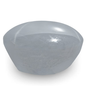 11.46-Carat Bluish Grey Star Sapphire with Very Sharp 6-Ray Star - Click Image to Close