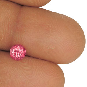 0.71-Carat Lovely Eye-Clean Vivid Pink Round-Cut Mahenge Spinel - Click Image to Close