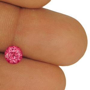 0.84-Carat VVS-Clarity Bright Pink Round-Cut Mahenge Spinel - Click Image to Close