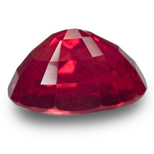 3.43-Carat Rare Rich Velvety Pinkish Red Afghan Ruby (Unheated) - Click Image to Close