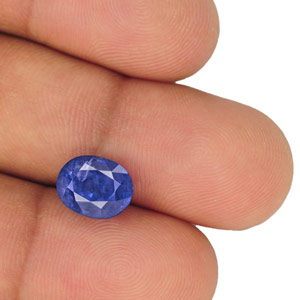 5.80-Carat GRS-Certified Unheated Cornflower Blue Burma Sapphire - Click Image to Close