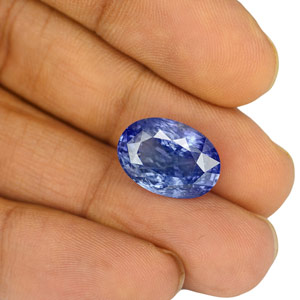 14.85-Carat AIGS-Certified Unheated Intense Blue Ceylon Sapphire - Click Image to Close