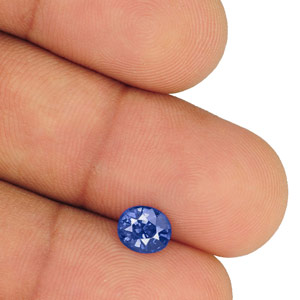 1.23-Carat Lovely Eye-Clean Cornflower Blue Burmese Sapphire - Click Image to Close