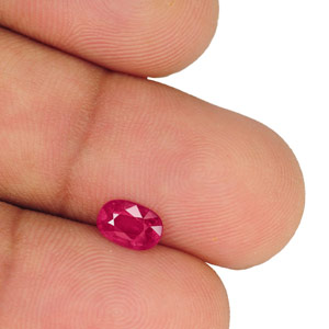 0.90-Carat IGI-Certified Unheated Neon Pinkish Red Cushion Ruby - Click Image to Close