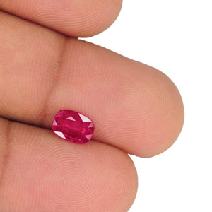 0.88-Carat IGI-Certified Unheated Intense Pinkish Red Ruby - Click Image to Close