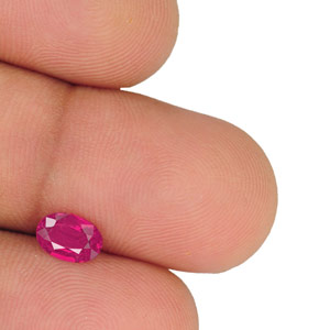 0.81-Carat IGI-Certified Natural & Untreated Oval-Cut Ruby - Click Image to Close