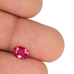 0.89-Carat VS-Clarity Pinkish Red Unheated Mozambique Ruby (IGI) - Click Image to Close