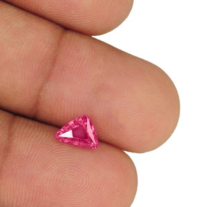 1.18-Carat Flawless Hot Pink Triangular-Cut Sapphire (Unheated) - Click Image to Close