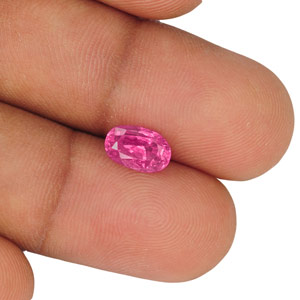 2.17-Carat Unheated Oval-Cut Rich Pink Sapphire from Madagascar - Click Image to Close