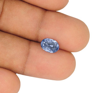 2.21-Carat IGI-Certified Unheated Velvety Blue Ceylon Sapphire - Click Image to Close