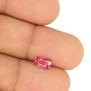 1.02-Carat Cushion-Cut Orangy Pink Spinel from Mogok, Burma - Click Image to Close