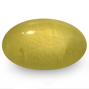 1.47-Carat Brownish Yellow Chrysoberyl Cat's Eye from Sri Lanka - Click Image to Close