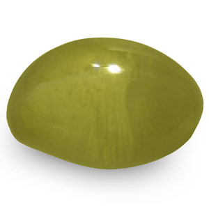 1.45-Carat Unique Eye-Clean Intense Green Chrysoberyl Cat's Eye - Click Image to Close