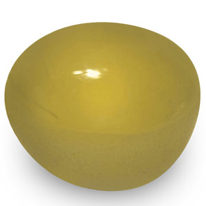 1.95-Carat 6mm Round Intense Golden Yellow Chrysoberyl Cat's Eye - Click Image to Close