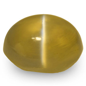 1.23-Carat Golden Brown Chrysoberyl Cat's Eye from Sri Lanka - Click Image to Close