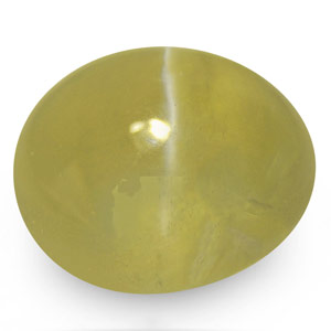 1.55-Carat Olive Green Chrysoberyl Cat's Eye from Sri Lanka - Click Image to Close