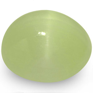 2.63-Carat 7mm Round Chrysoberyl Cat's Eye with Sharp Chatoyance - Click Image to Close