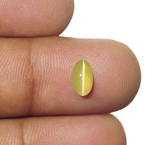 1.23-Carat Lovely VVS Golden Yellow Ceylon Chrysoberyl Cat's Eye - Click Image to Close