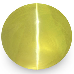 1.93-Carat VS-Clarity Deep Greenish Yellow Chrysoberyl Cat's Eye - Click Image to Close