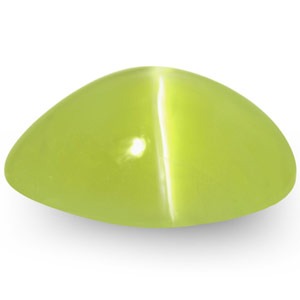 5.35-Carat Lively Greenish Yellow Chrysoberyl Cat's Eye (IGI) - Click Image to Close