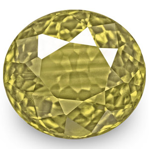 3.16-Carat VVS-Clarity Deep Yellow Green Oval Alexandrite (GIA) - Click Image to Close