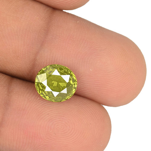 3.16-Carat VVS-Clarity Deep Yellow Green Oval Alexandrite (GIA) - Click Image to Close