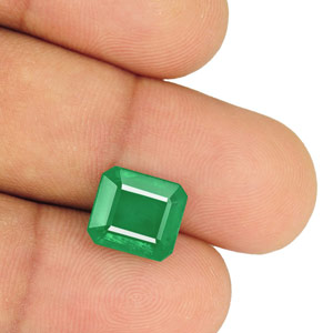 4.64-Carat Rare Eye-Clean Velvety Intense Green Zambian Emerald - Click Image to Close