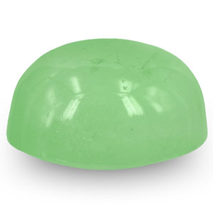 14.48-Carat Pastel Green Cabochon-Cut Emerald from Colombia - Click Image to Close