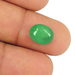 3.37-Carat Natural Lively Intense Green Emerald from Colombia - Click Image to Close