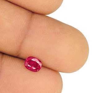 0.85-Carat IGI-Certified Unheated Bright Pinkish Red Ruby - Click Image to Close