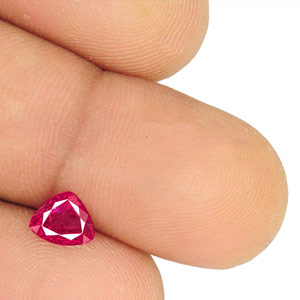 1.01-Carat Unheated Intense Pinkish Red Ruby from Mogok, Burma - Click Image to Close