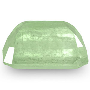 6.15-Carat Pale Green Octagon-Cut Emerald from Colombia - Click Image to Close