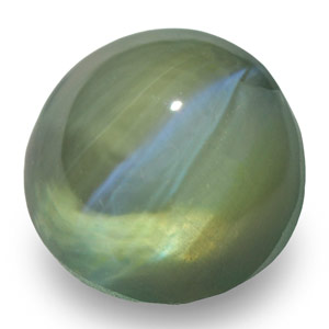 1.54-Carat Intense Green Alexandrite Cat's Eye from India - Click Image to Close