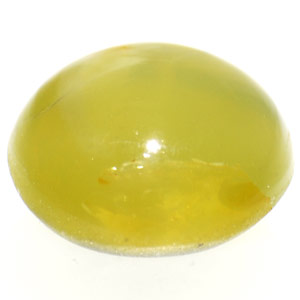 1.47-Carat Yellowish Green Round Chrysoberyl Cat's Eye (AIGS) - Click Image to Close