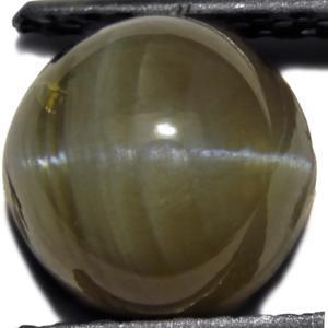 3.60-Carat Unique Greyish Black Chrysoberyl Cat's Eye - Click Image to Close