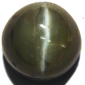 5.60-Carat Natural & Untreated Chrysoberyl Cat's Eye - Click Image to Close