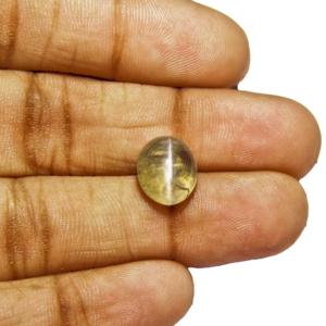 7.60-Carat Transparent Chrysoberyl Cat's Eye from Madagascar - Click Image to Close