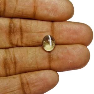 3.85-Carat "Internally Flawless" Chrysoberyl Cat's Eye - Click Image to Close