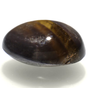 4.19-Carat Greenish Brownish Black Chrysoberyl Cat's Eye - Click Image to Close