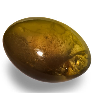 4.27-Carat Rare Honey Color Chrysoberyl Cat's Eye from Ceylon - Click Image to Close