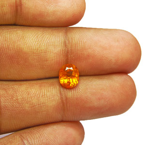 1.34-Carat Stunning Fiery Orange Clinohumite from Tanzania - Click Image to Close